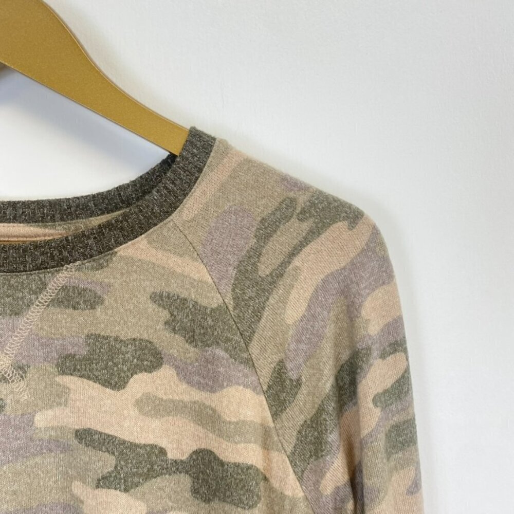 Lucky Brand Super Soft Camo Long Sleeve Top - Picture 2 of 8